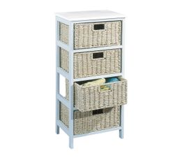 Commode 4 tiroirs NATURA Blanche