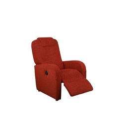 Fauteuil relax �lectrique NANTES Tissu F�line Rouge