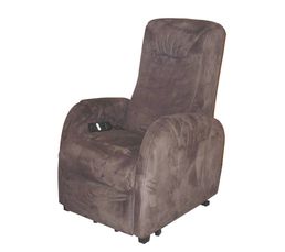 Fauteuil relax &eacute;lectrique DALLAS Tissu Casanova Eb&egrave;ne