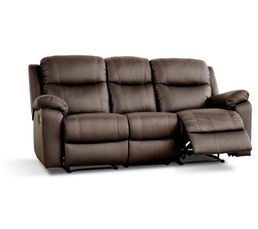 Canap�s - Canap� 3 places 2 Relax TREVISE 8419 Cuir/Cro�te cuir 7018 Espresso