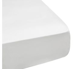 Linge De Lit - Drap housse 140 x 190 cm GEMINI Blanc