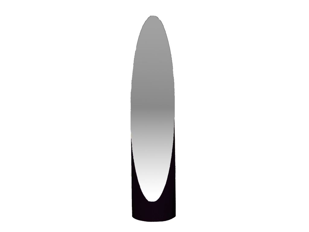 Psych�s - Miroir H. 145 cm POP Noir