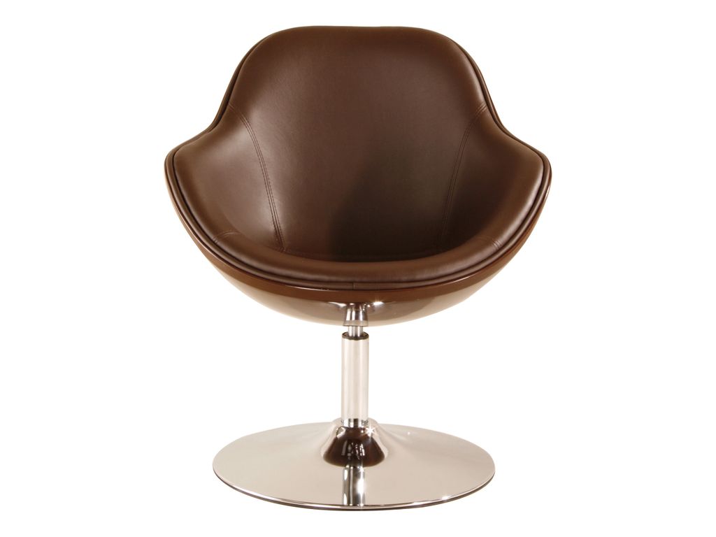 Fauteuils - Fauteuil Coque SIXTIES 2 125698 CHOCOLAT