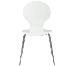 Chaise Laquée SPOON 2 Blanc laqué