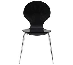 Chaise laquée SPOON 2 Noir laqué