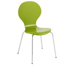 Chaise laquée SPOON 2 Vert laqué