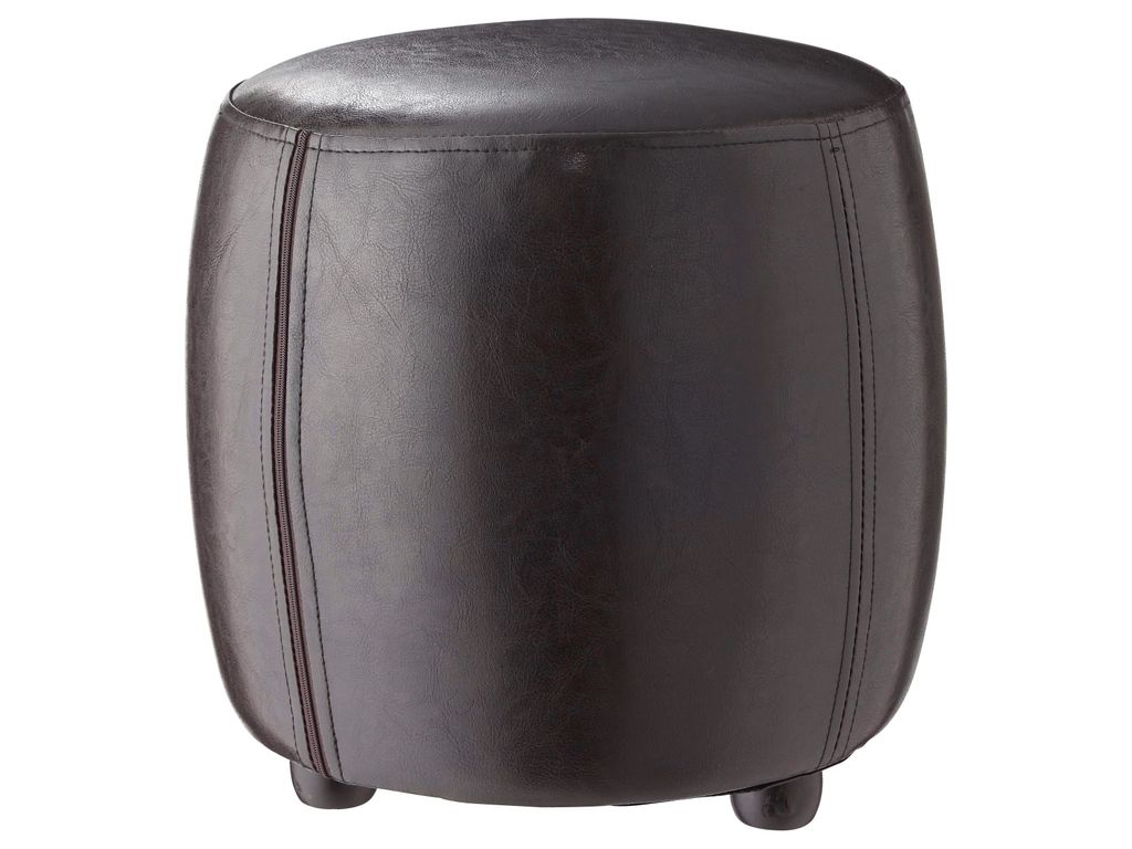 Poufs & Poires - Pouf Diam. 31 - H. 32 cm. SEATTLE Marron