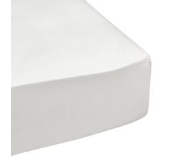 Linge De Lit - Drap housse 160 x 200 cm GEMINI Blanc