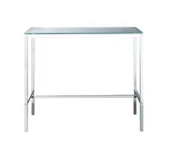 Tables - Table haute 60x120cm MISSOURI m�tal & verre