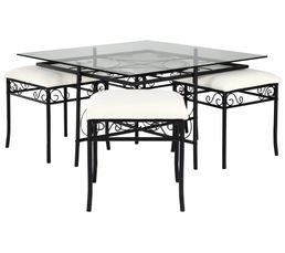 Tables Basses - Table basse + 4 poufs REV 2 126449