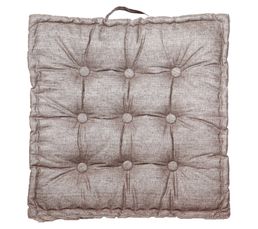 Coussins De Sol - Coussin de sol 65 x 65 cm STYLE Taupe