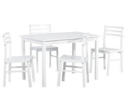 Tables - TABLE + 4 CHAISES DETROIT BLANC