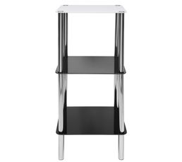 Meubles D'appoint - Sellette carr�e H. 87 cm RONDO Noir / sable