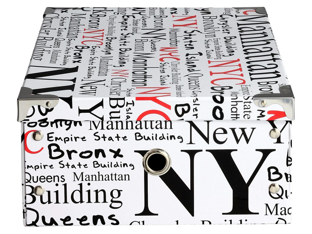 Boites De Rangement - Bo�te cartonn�e GM MANHATTAN H. 18 x 40 x 30 cm