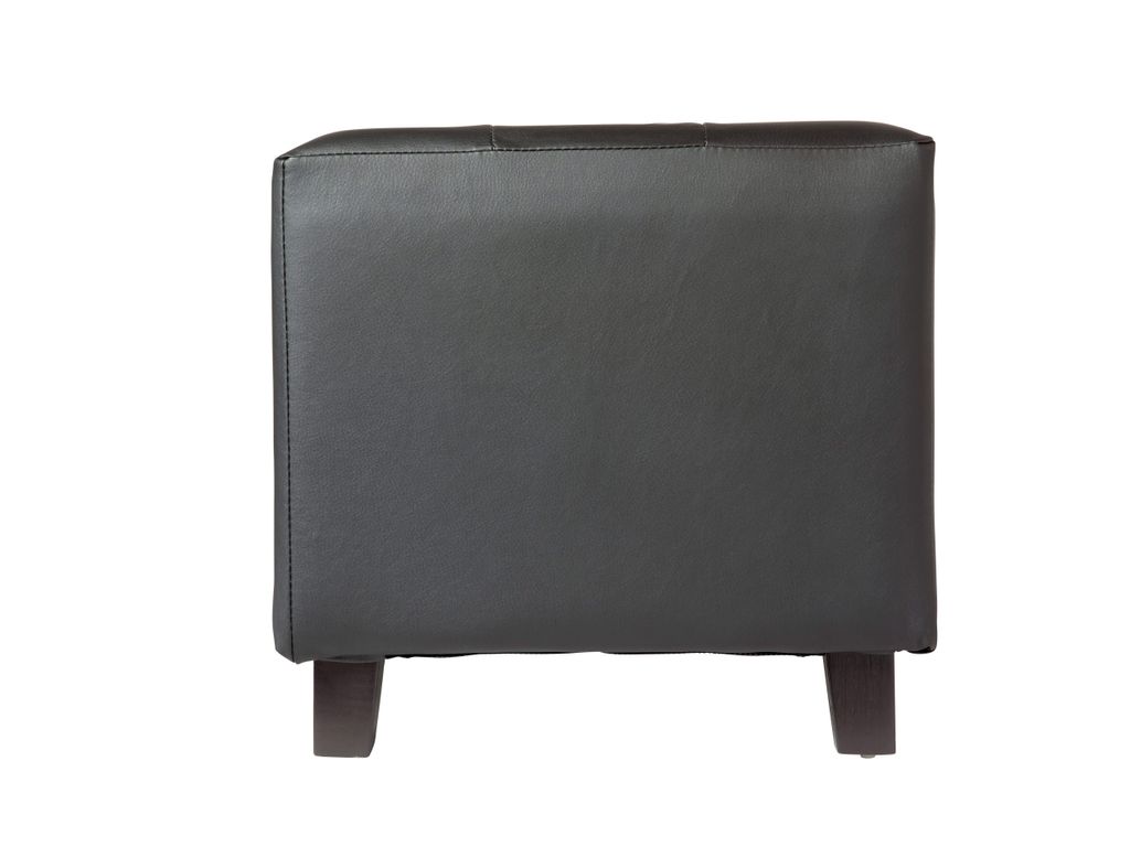 Poufs & Poires - Pouf 35 x 35 cm CAPITONNE Noir