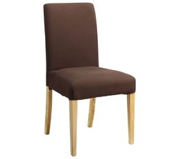 Chaises - CHAISE TISSU MARRY HETRE/CHOCOLAT