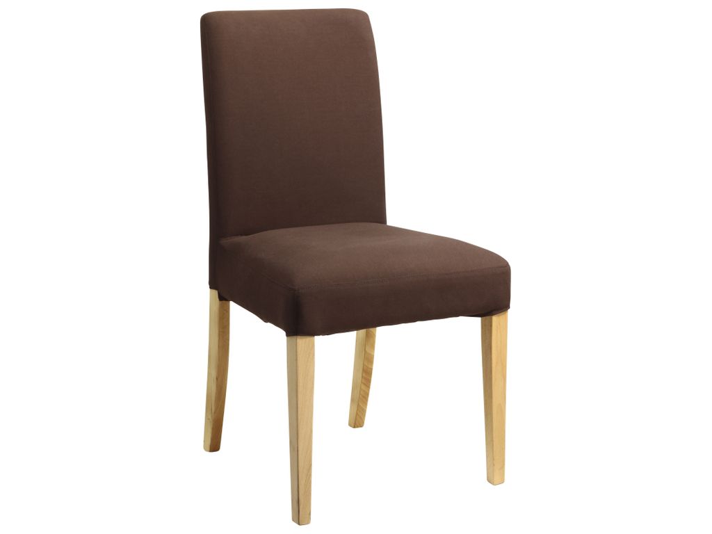 Chaises - CHAISE TISSU MARRY HETRE/CHOCOLAT