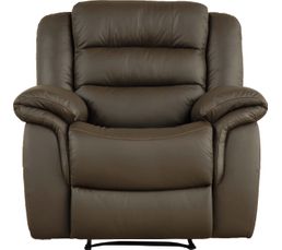 Fauteuils - Fauteuil relax CIRCUS Cuir/cro�te cuir 7018 Espresso