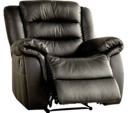 Fauteuils - Fauteuil relax CIRCUS Cuir/cro�te cuir 7500 Noir