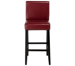 Tabouret de bar valentino 2 bordeaux 