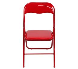 Chaises - Chaise pliante GLOSS Rouge