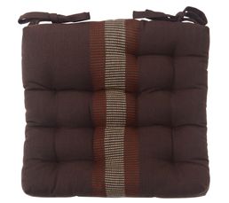 Coussins De Chaises - Galette 40x40 cm MAFATE Chocolat