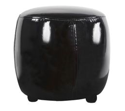 Poufs & Poires - Pouf Diam. 31 - L. 32 cm GLOSSY Noir