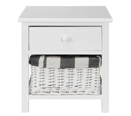 Meubles D'appoint - Chevet 1T ISLAND Blanc