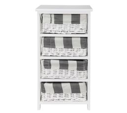 Meubles D'appoint - Meuble 4T ISLAND Blanc