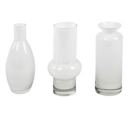 S/3 Vases CHLOE Blanc