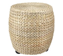 Poufs & Poires - Pouf  Diam. 31 - H. 32 cm BORNEO naturel
