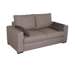 Canap� convertible 3 places JULIA Tissus coloris Gris/Noir