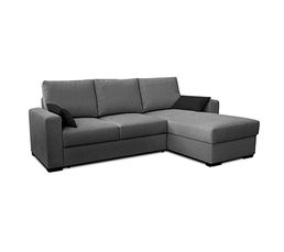 Angle CV m�ridien.r�ver.Coffre JULIA Tissus Gris/Noir