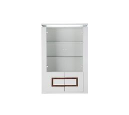 Vitrines - Vitrine RIVA Blanc/Noyer