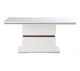 Tables - Table de S�jour L.160 RIVA Blanc/Noyer