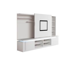 Livings - Mur TV RIVA Blanc/Noir