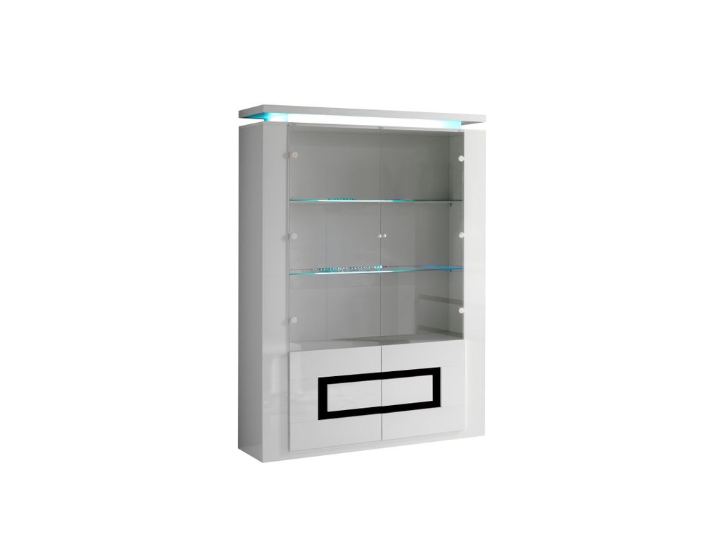 Vitrines - Vitrine RIVA Blanc/Noir