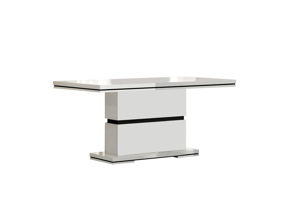 Tables - Table de S�jour L.160 RIVA Blanc/Noir