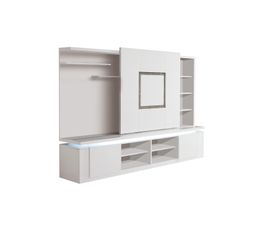 Livings - Mur TV RIVA Blanc/Strass