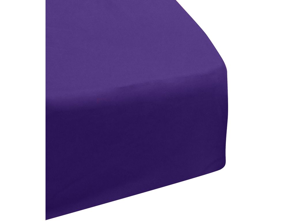 Linge De Lit - Drap house 90x190 cm GEMINI prune