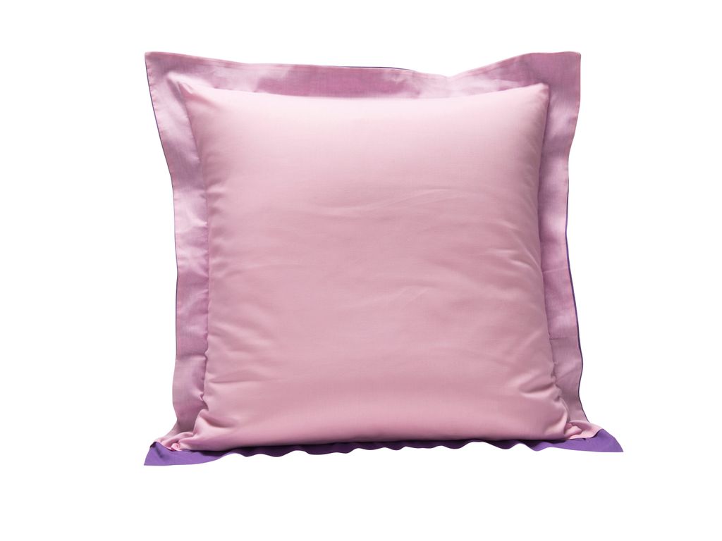 Linge De Lit - HC 140x200 + 1 TO 75x75 cm GEMINI rose/prune