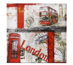 Toiles - Toile 50X50 BRITISH BUS