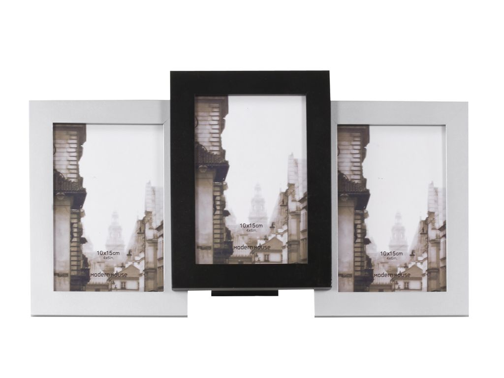 Photographies - Cadre 3 photos TRIO Noir / Gris