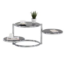 Meubles D'appoint - Table 3 plateaux RONDO Noir