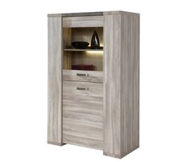 Vitrines - COLONNE VITRINE STONE KV1 CHENE GRIS