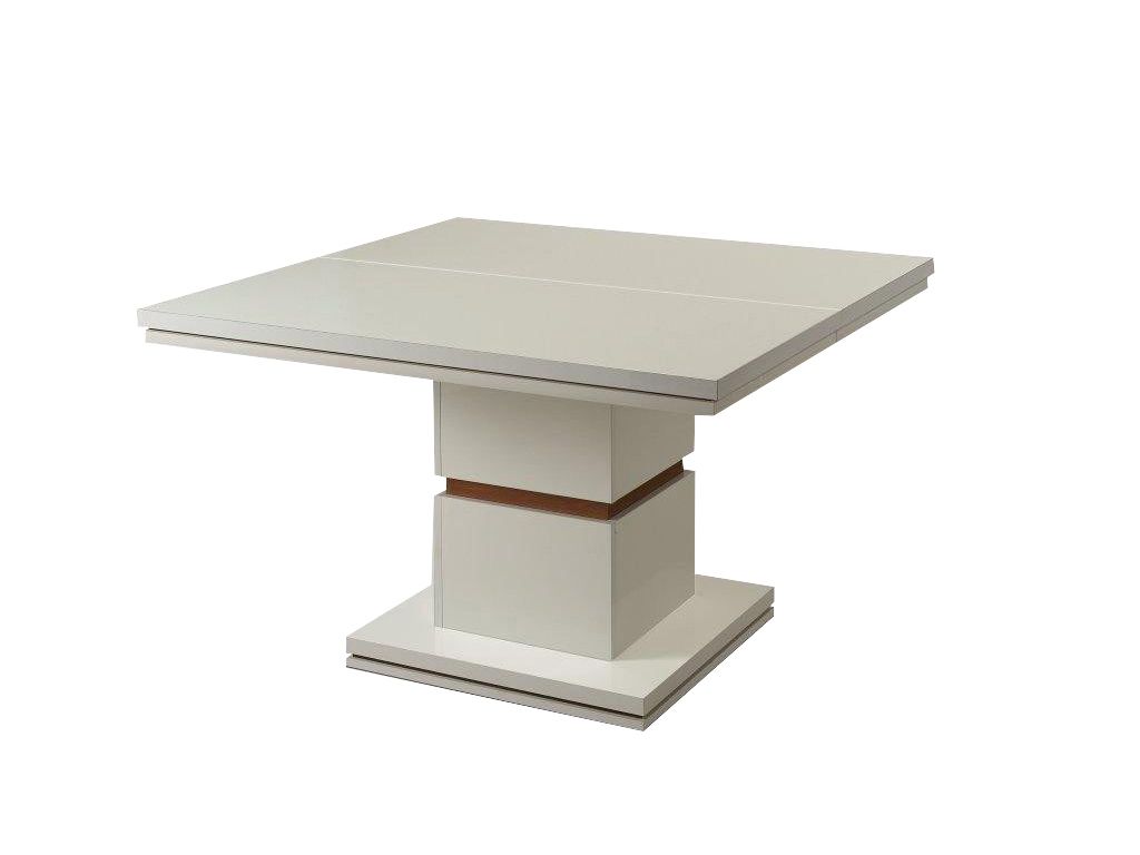 Tables - Table carr�e RIVA Blanc/Noyer