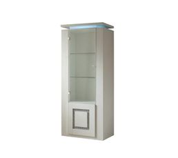 Vitrines - Vitrine 2P RIVA Blanc/Strass