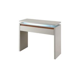 Tables Basses - Console 1 tiroir RIVA Blanc/Noyer
