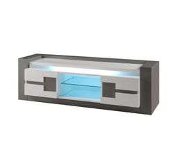 Meubles Tv - Banc TV RIMINI Tauoe/Gris