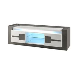 Meubles Tv - Banc TV RIMINI Taupe/Blanc
